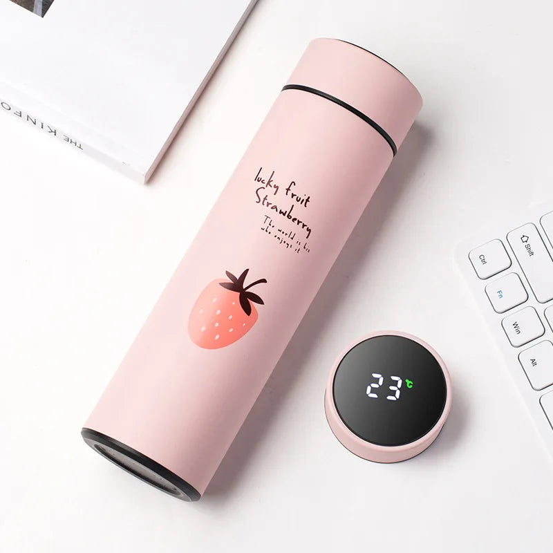 500ML Smart Insulated Water Bottle with Temperature Display