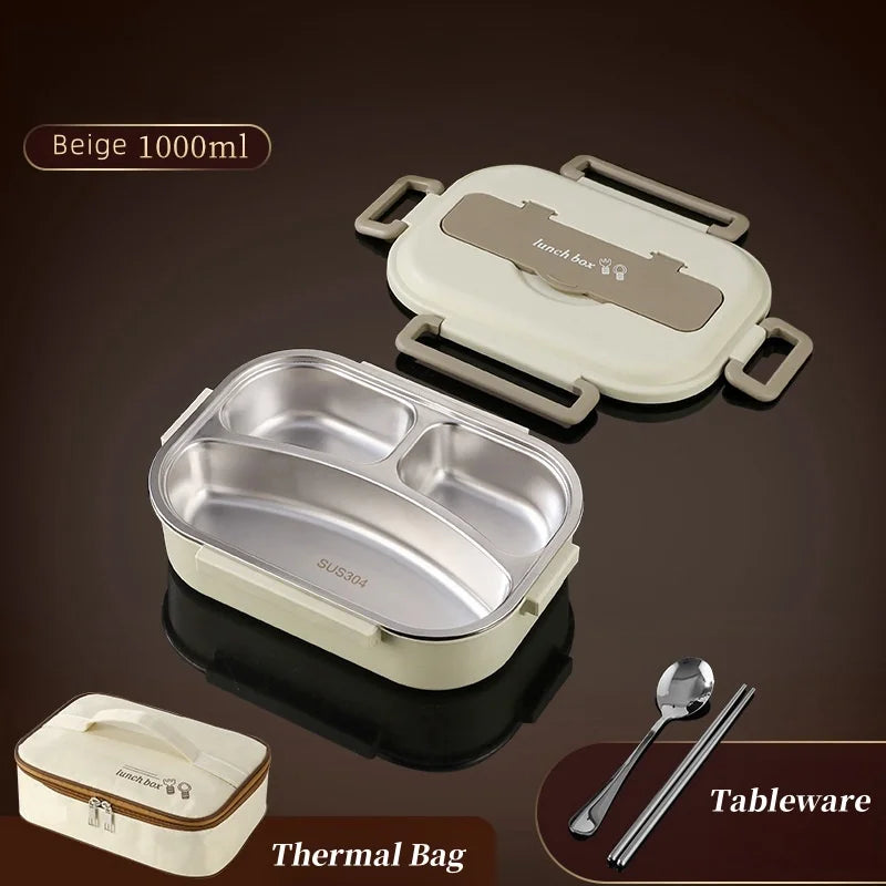 Full set Stainless Steel Insulated Lunch Box Set with Bag – Portable & Leakproof