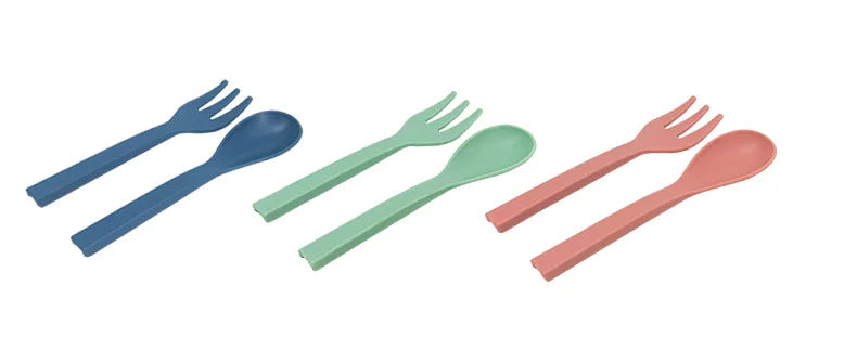 Set of Double Layer Lunch Box with Storage Bag Leakproof Microwave safe