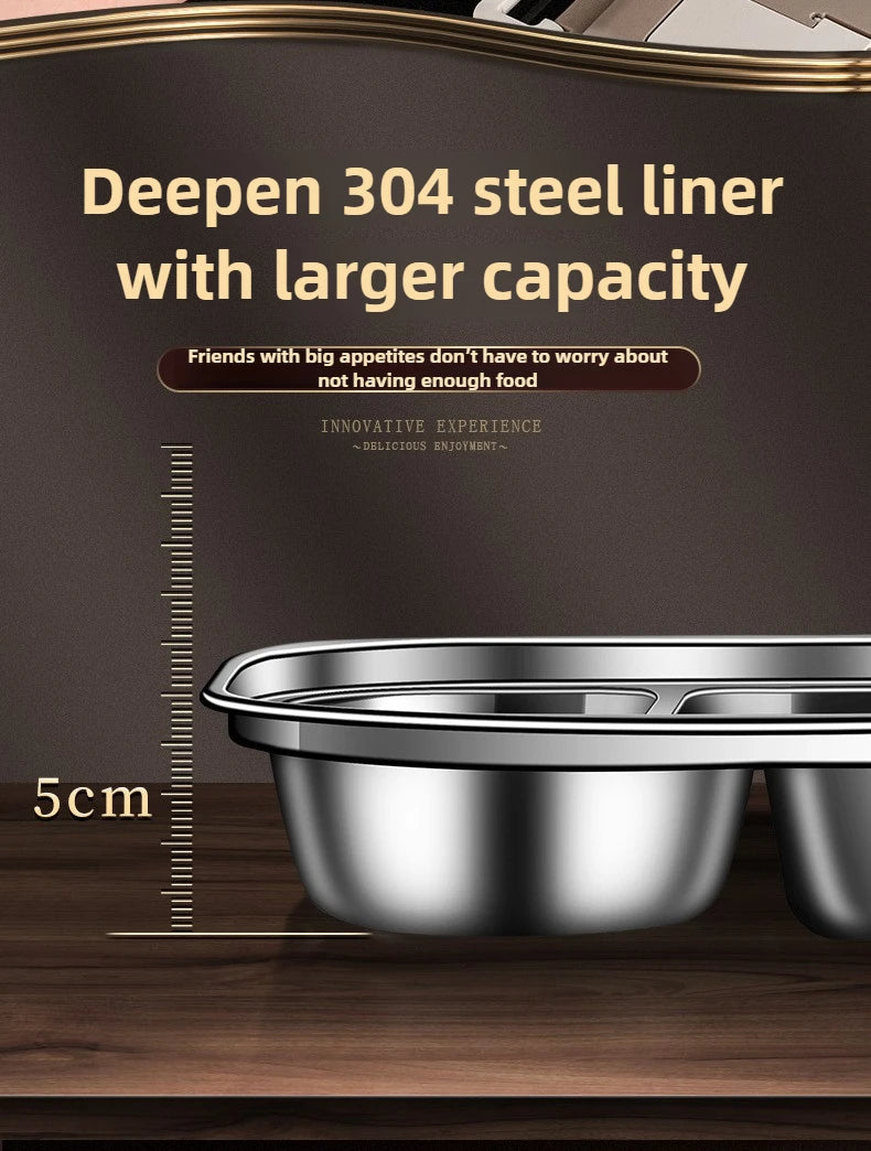 Full set Stainless Steel Insulated Lunch Box Set with Bag – Portable & Leakproof