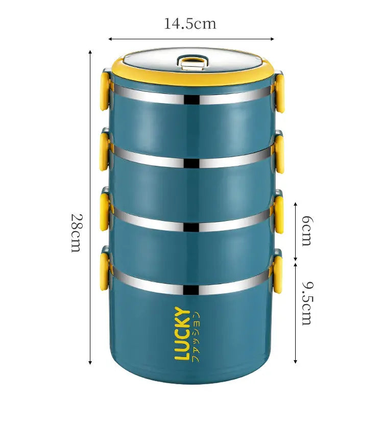 Portable Lunch Box Bento Thermos Containers with Bag