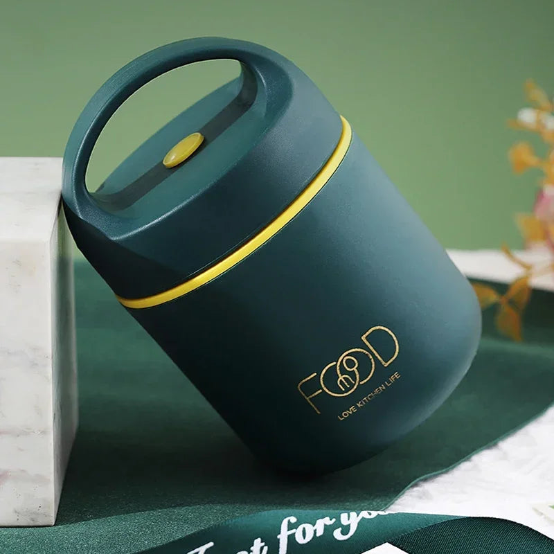 Portable Thermal Porridge Cup Insulation Lunch Box Warmer Thermos Soup Cup