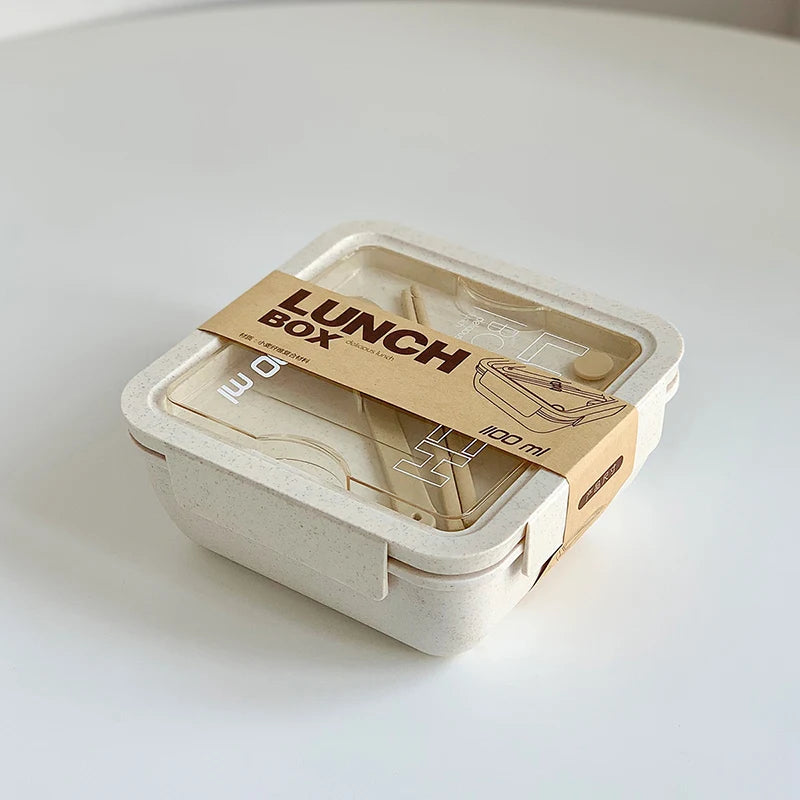 1100ML Lunch Box Bento Box With Spoon Chopsticks