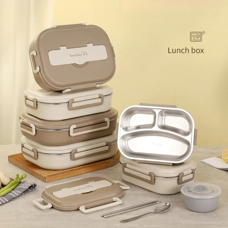 Full set Stainless Steel Insulated Lunch Box Set with Bag – Portable & Leakproof
