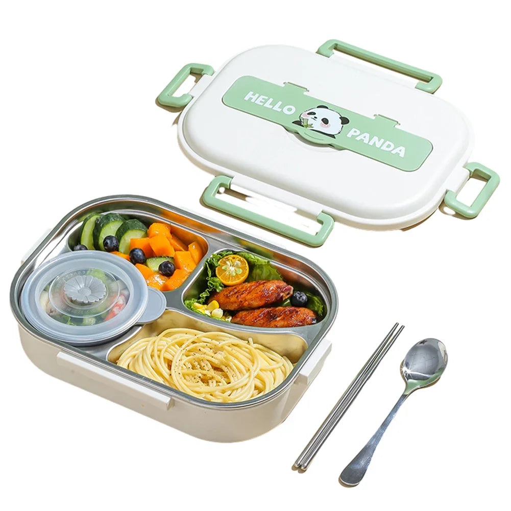 Stainless Steel Thermal Lunch Box Microwave Safe 2 4 5 Panda