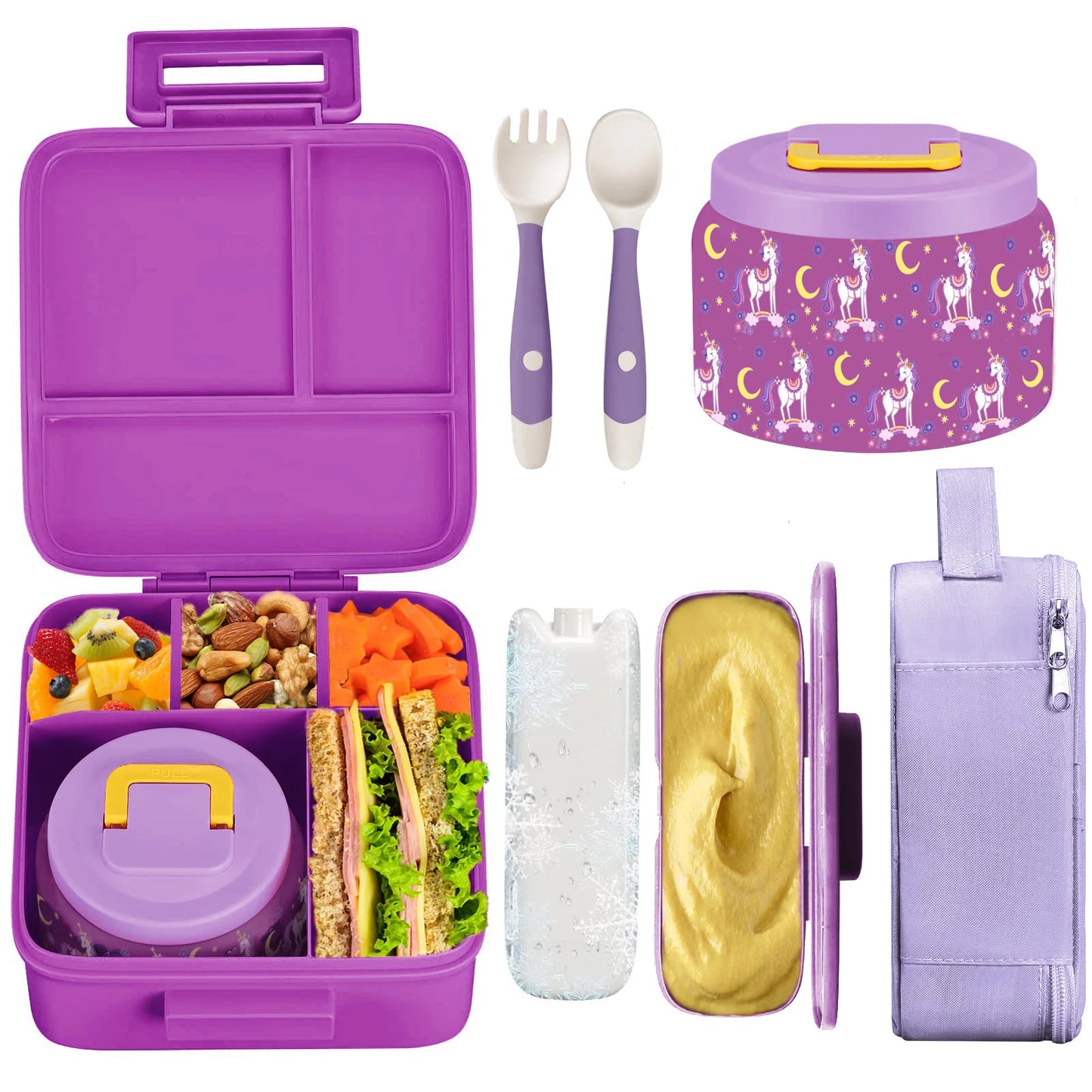 Kids Lunch Box Set with insulated bag β more choice of colour