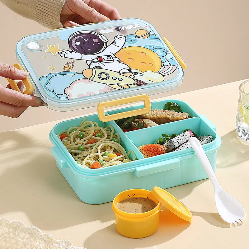 Cute Kids Lunch Box with multiple Compartments style β Leakproof Bento Lunchbox