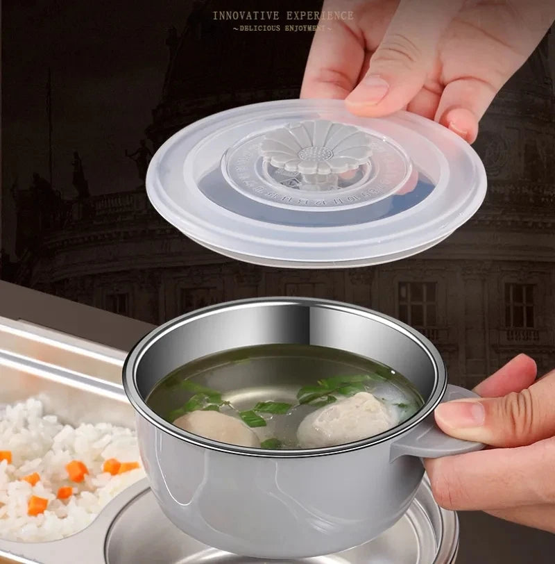 Stainless Steel Compartment Insulated Lunch Box ā Portable & Leakproof with insulated lunch bag Set