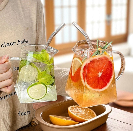300ml Unique Shaped Glass Mug with Handle – High Borosilicate Glass for Any Drink
