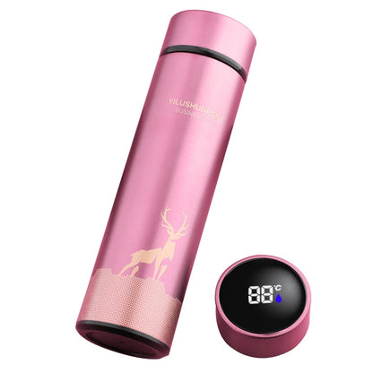 500ML Smart Thermos Water Bottle | LED Digital Temperature Display | Stainless Steel Vacuum Insulated