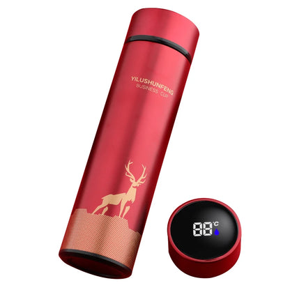 500ML Smart Thermos Water Bottle | LED Digital Temperature Display | Stainless Steel Vacuum Insulated