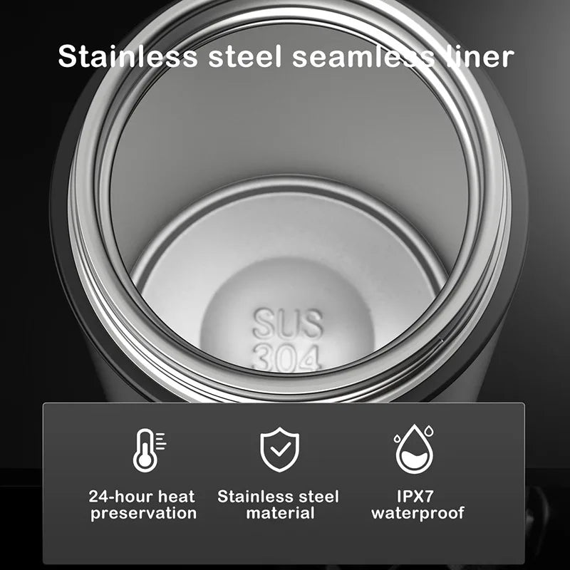 500ML Smart Thermos Water Bottle | LED Digital Temperature Display | Stainless Steel Vacuum Insulated