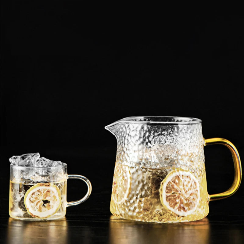 High-Quality Heat Resistant Glass Teapot – Borosilicate Glass with Colored Knob
