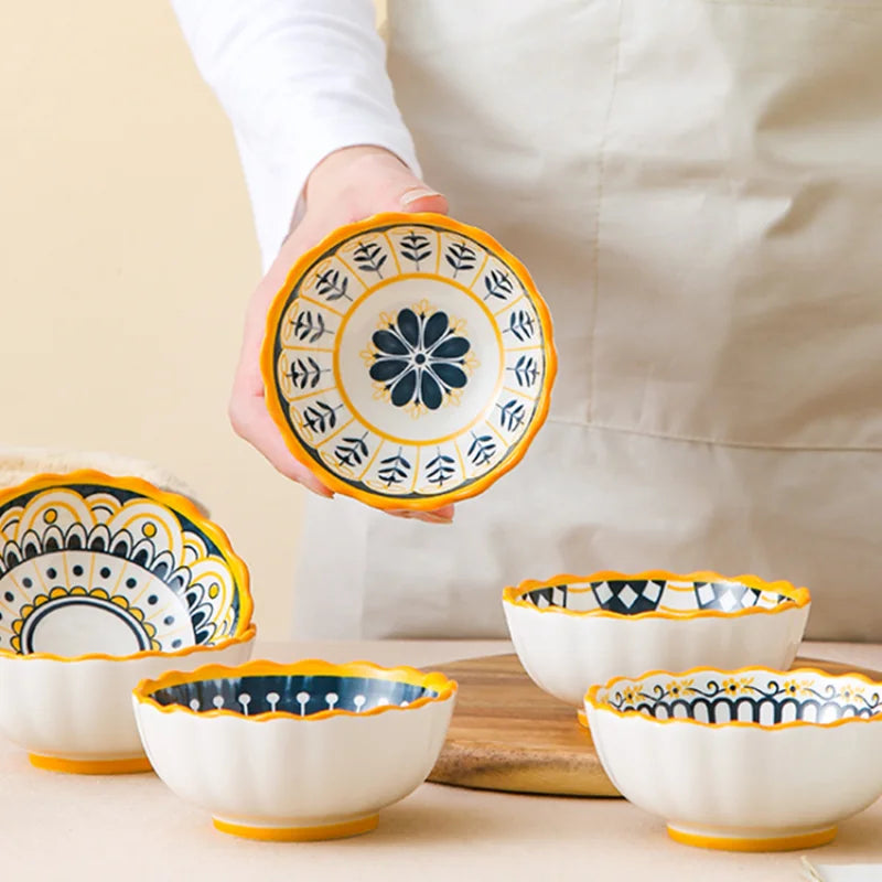 Set 4pcs/6pcs Ceramic Bowl 170ml – Rice-Soup-snack or dessert  Bowl