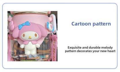 Large 820ML cute Cartoon Character Water Bottle – Cute & Unique