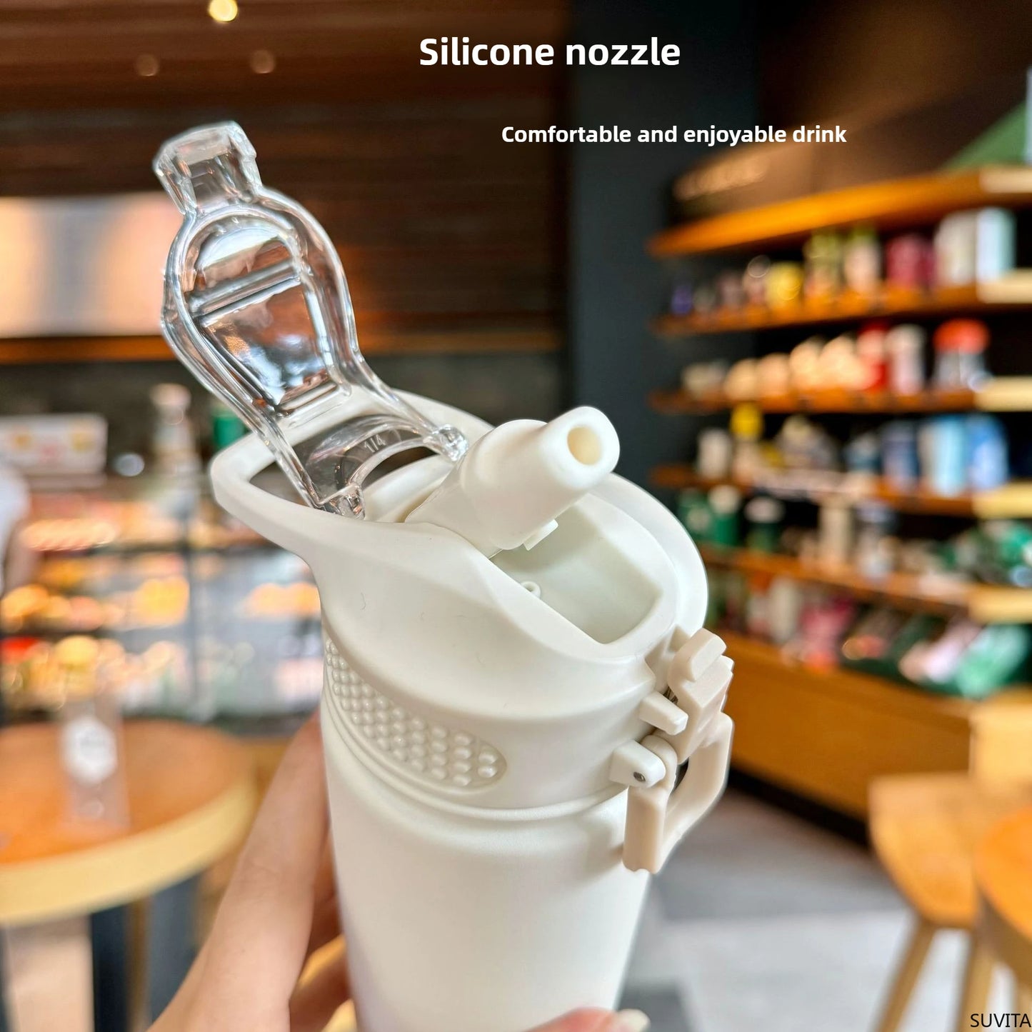 750ML Thermos Bottle With build-in Straw