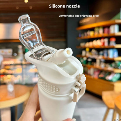 750ML Thermos Bottle With build-in Straw