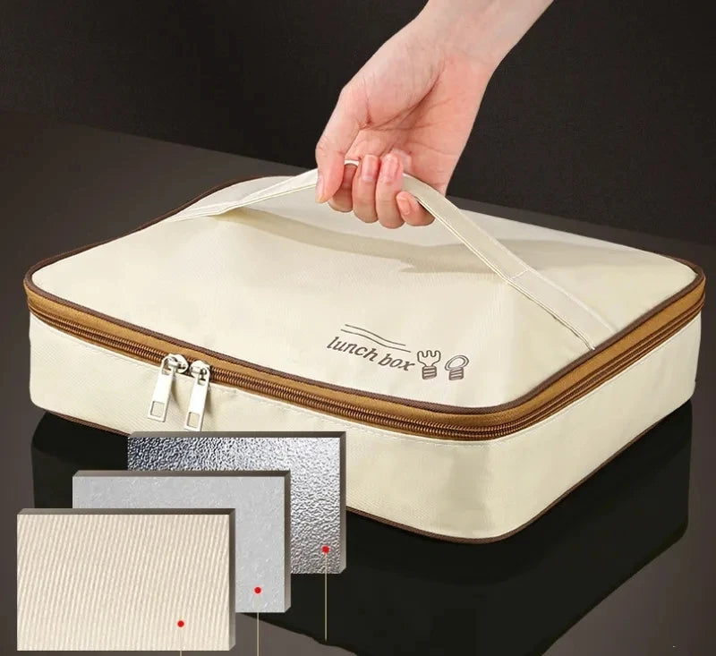 Stainless Steel Compartment Insulated Lunch Box – Portable & Leakproof with insulated lunch bag Set