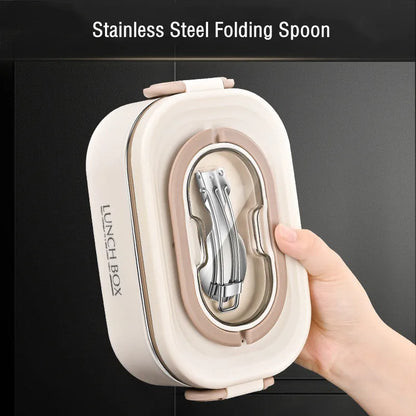 1500ml Double Layers Lunch Box With Insulation Bag Leak-Proof Bento Box