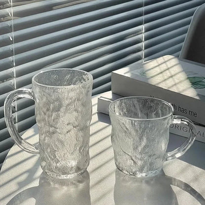 2pcs Glacier Patterned Glass Set – 300ml & 400ml