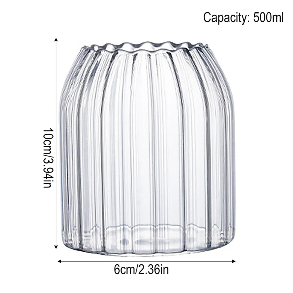 350/500/550/750ML Can-Shaped Glass Cups with Bamboo Lids & Glass Straws