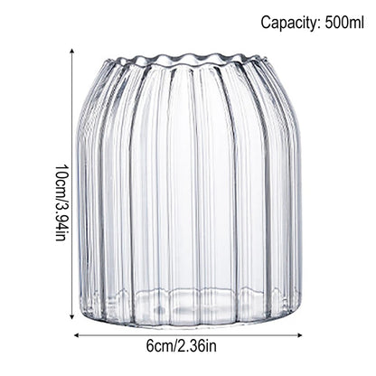 350/500/550/750ML Can-Shaped Glass Cups with Bamboo Lids & Glass Straws