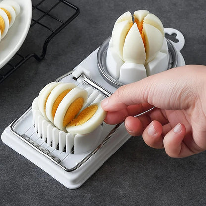 Multifunctional egg cutter 2-in-1 stainless steel wire pull egg cutter for hanging kitchen accessory tools