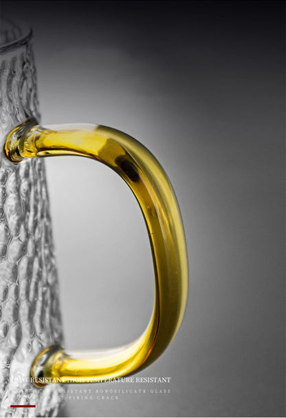 High-Quality Heat Resistant Glass Teapot – Borosilicate Glass with Colored Knob