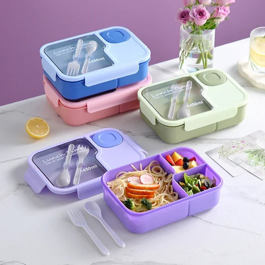 Cute Kids Lunch Box with Compartments – Leakproof Bento Lunchbox