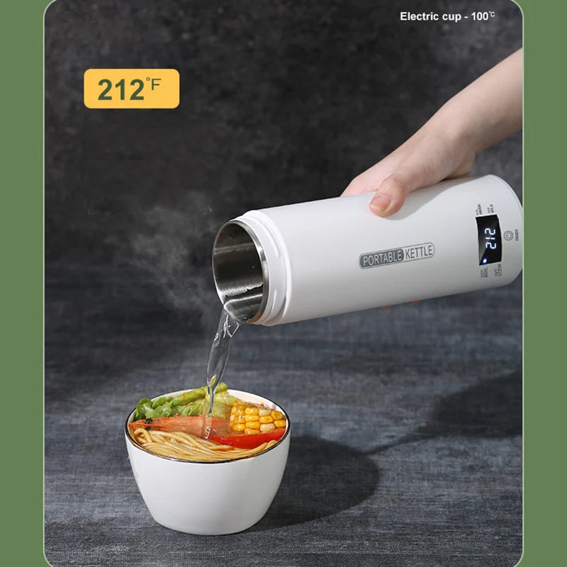 Electric portable thermos bottle style, Leakproof Portable Fast Water Boiling Thermos Bottle