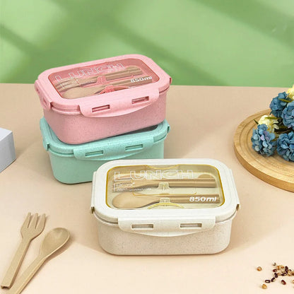 1100ML Lunch Box Bento Box With Spoon Chopsticks