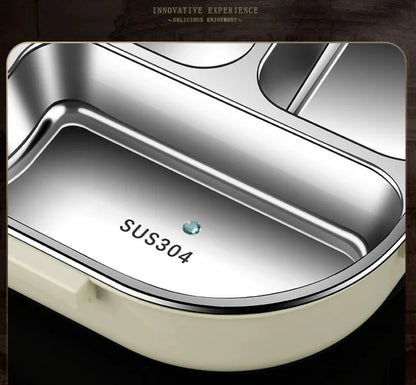 Stainless Steel Compartment Insulated Lunch Box – Portable & Leakproof with insulated lunch bag Set