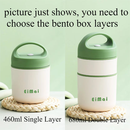 Portable Thermal Porridge Cup Insulation Lunch Box Warmer Thermos Soup Cup