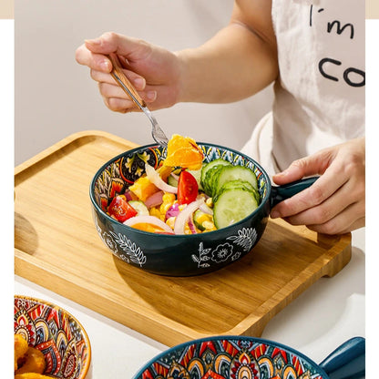 Ceramic Single Handle Bowl – Bohemian Creative Design