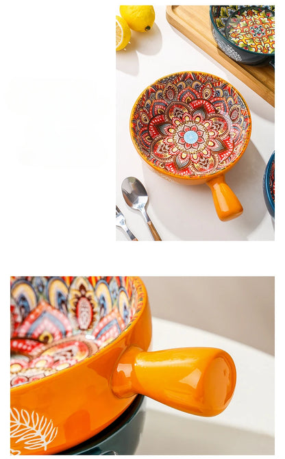Ceramic Single Handle Bowl – Bohemian Creative Design