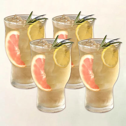 400ml Trendy Wide-Mouth Glass Cup with Straw – Multipurpose Drinkware