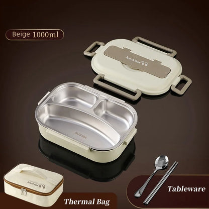 Full set Stainless Steel Insulated Lunch Box Set with Bag – Portable & Leakproof