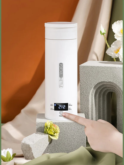 Electric portable thermos bottle style, Leakproof Portable Fast Water Boiling Thermos Bottle