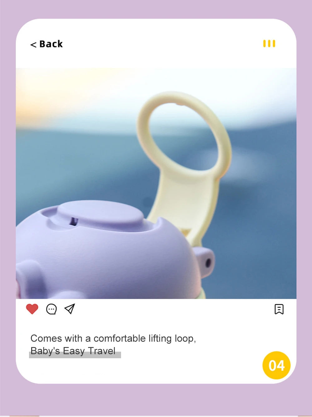 500ML Kids Thermos Bottle with Strap & Carry Bag