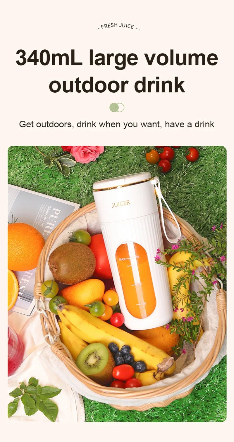 Powerful Portable Blender smoothies / Juicer travel cup Rechargeable Lcd Display