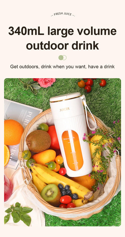 Powerful Portable Blender smoothies / Juicer travel cup Rechargeable Lcd Display