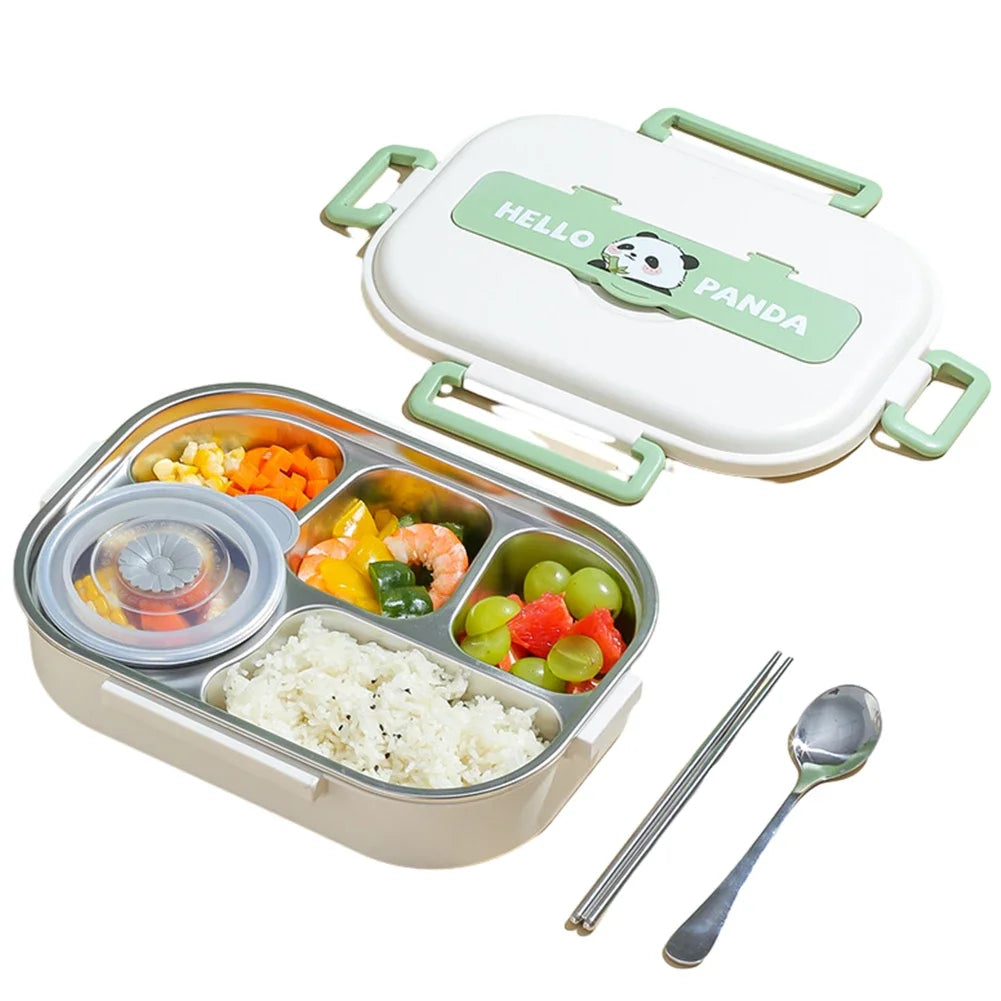 Stainless Steel Thermal Lunch Box Microwave Safe 2 4 5 Panda