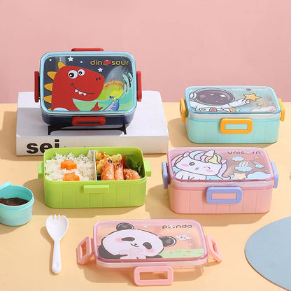 Cute Kids Lunch Box with multiple Compartments style – Leakproof Bento Lunchbox