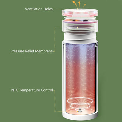 Electric portable thermos bottle style, Leakproof Portable Fast Water Boiling Thermos Bottle