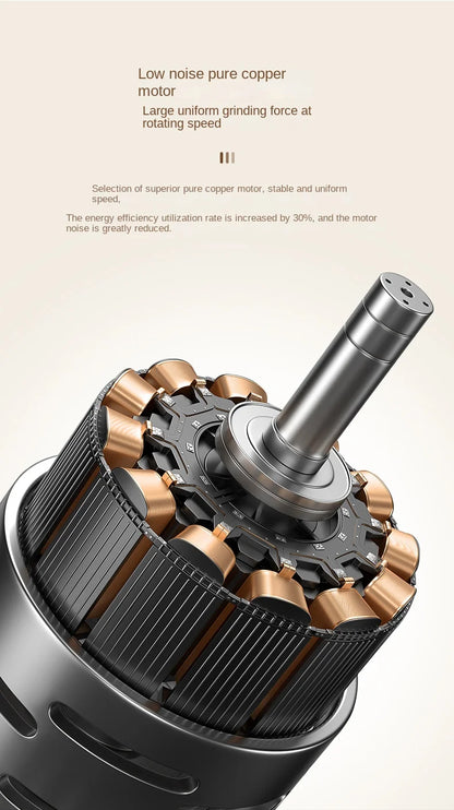 Portable Electric Coffee Bean Grinder – 40 Gears Adjustable, Rechargeable & Powerful