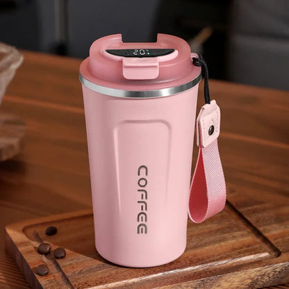 Smart Coffee Tumbler 510ml- Intelligent Temperature Display Travel Mug