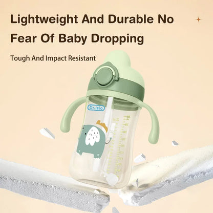 Portable Baby Water Bottle 300ml – Baby Feeding Cup with Straw