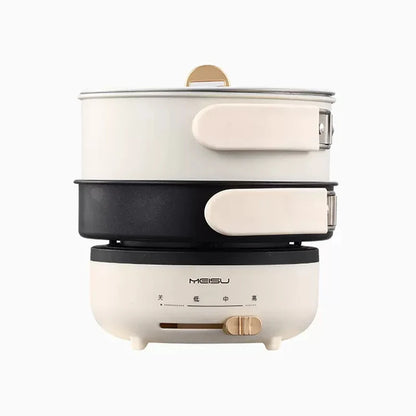 .2L Foldable Electric Cooking Pot – Portable Multifunctional Hot Pot Cooker