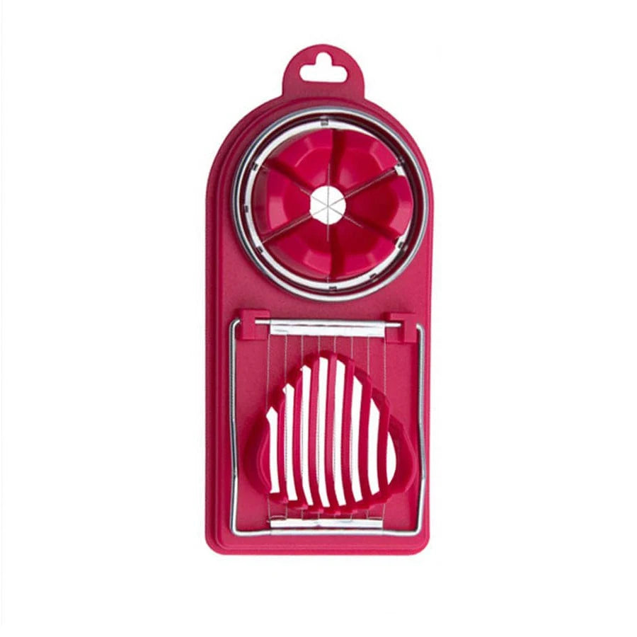 Multifunctional egg cutter 2-in-1 stainless steel wire pull egg cutter for hanging kitchen accessory tools