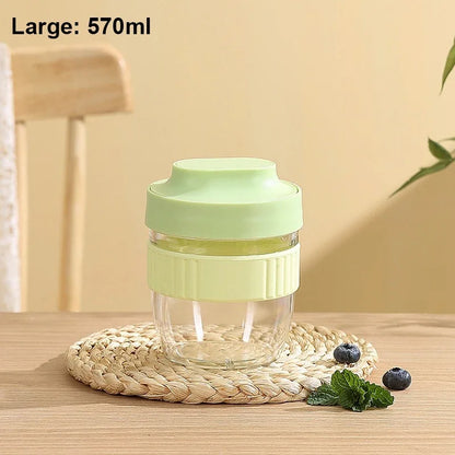 Portable Breakfast Cup with Spoon — Oatmeal, Cereal, Yogurt- On-the-Go Food Container